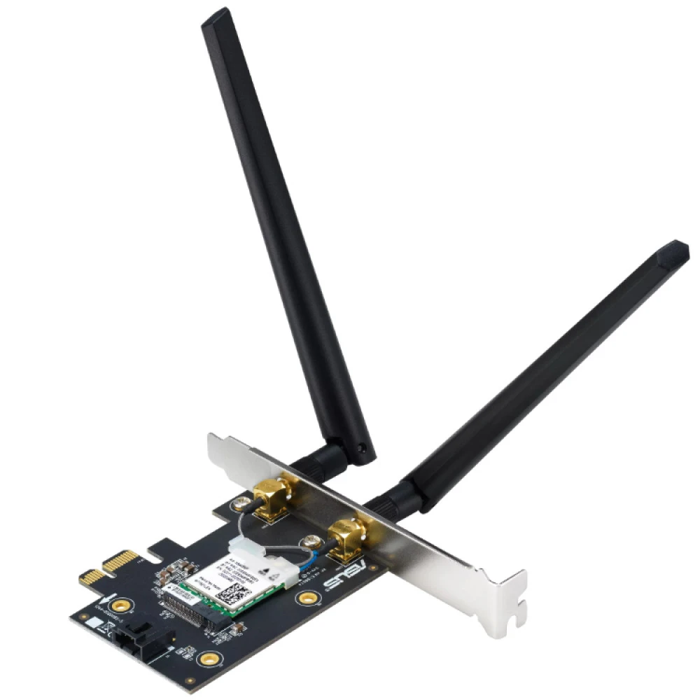 Сетевая карта Asus PCE-BE6500, 2882+2882+688 Мбит/с,802.11(be/a/b/g/n/ac/ax),2.4+5+6GHz,PCI Express — 2