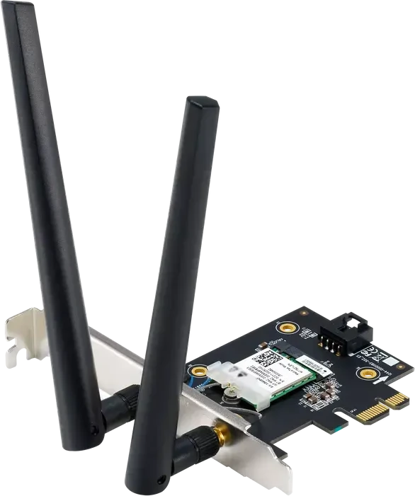 Сетевая карта Asus PCE-BE6500, 2882+2882+688 Мбит/с,802.11(be/a/b/g/n/ac/ax),2.4+5+6GHz,PCI Express — 4