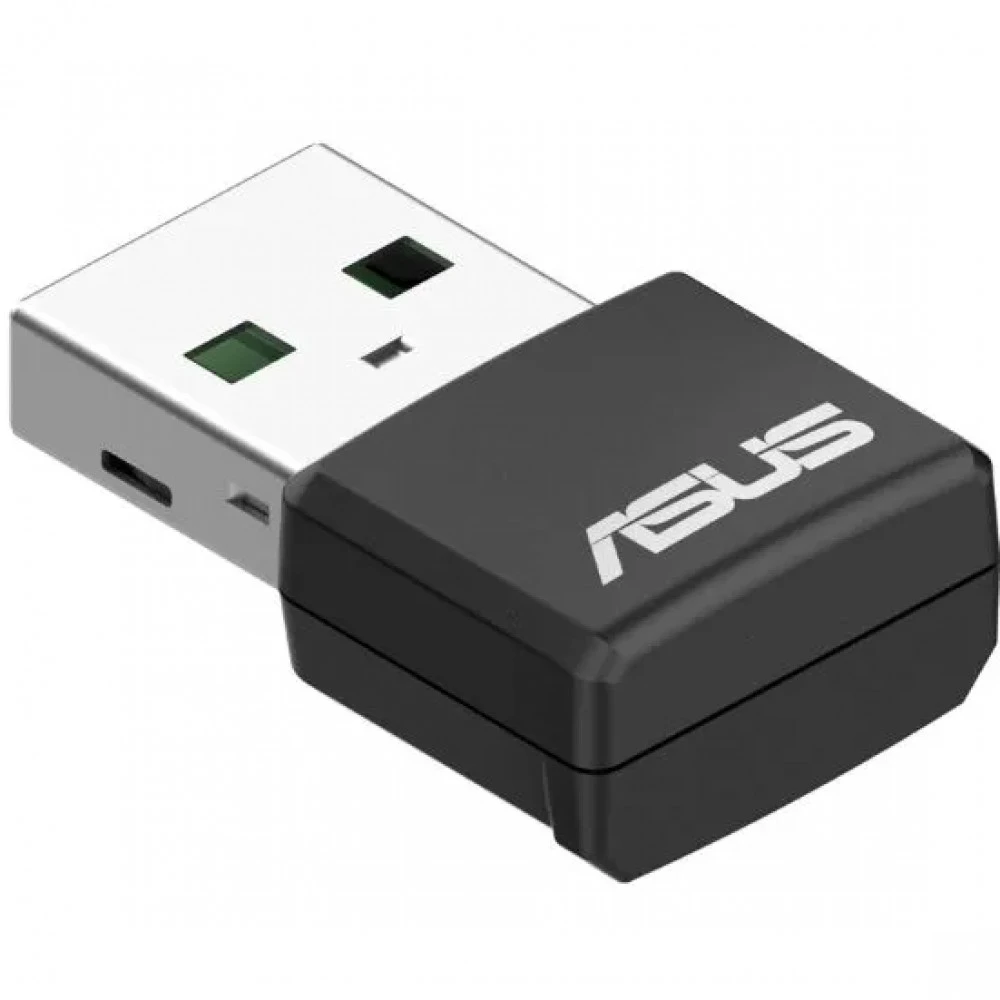 Сетевая карта Asus USB-AX55 Nano, 574+1201 Мбит/с, 802.11 (a/b/g/n/ac/ax), 2.4+5GHz. USB2.0