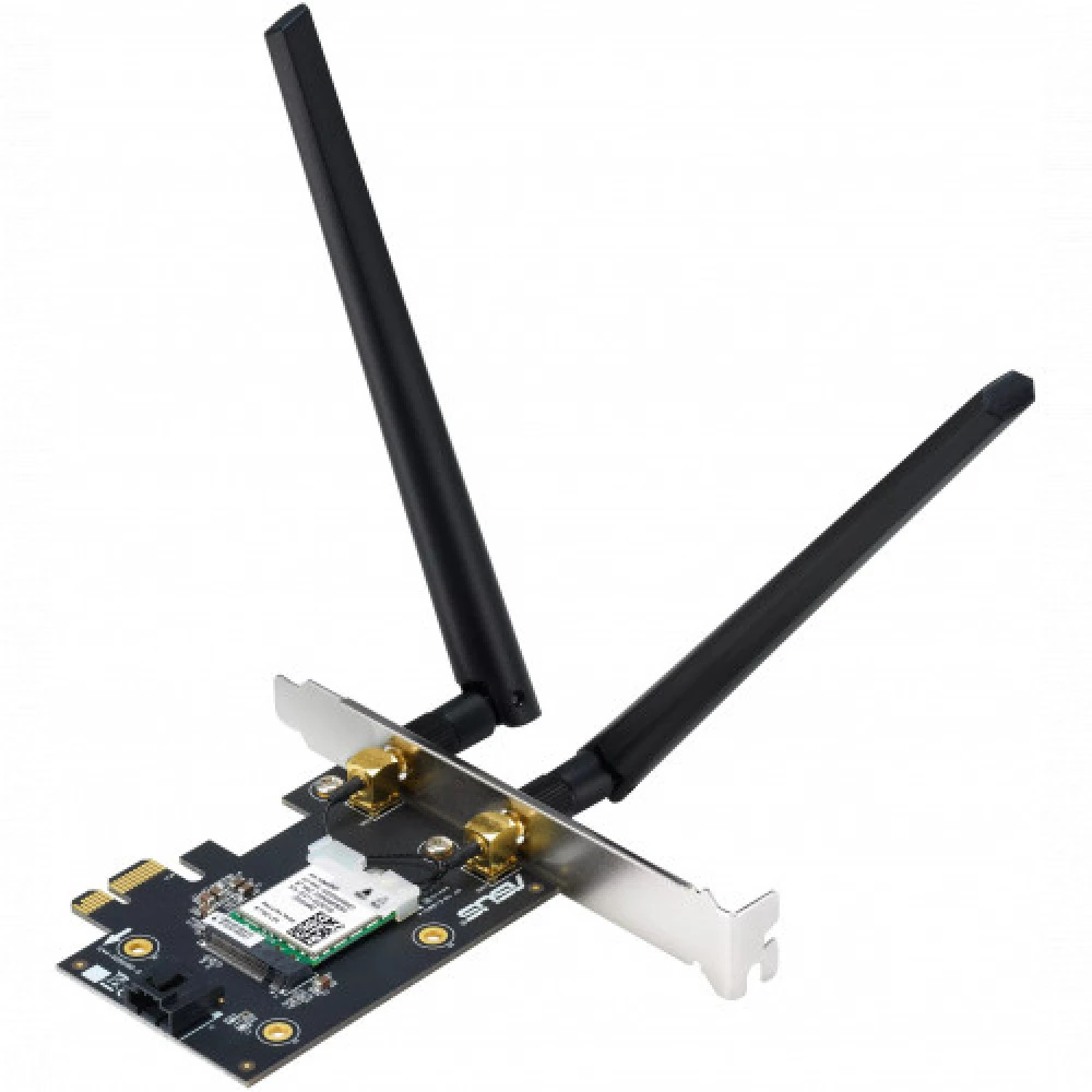 Сетевая карта Asus Wireless PCE-AX1800, 802.11a/b/g/n/ac/ax, 574/1201 Мбит/с, 2.4GHz/5GHz, PCI-E x1 — 3