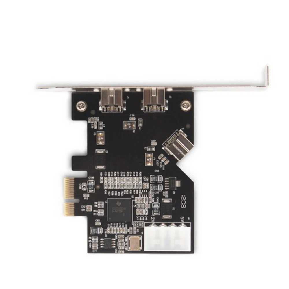 Контроллер PCI-Ex1 to 2хIEEE 1394B (ext) + 1хIEEEB 1394B (int), Deluxe DLCe-1394B — 2
