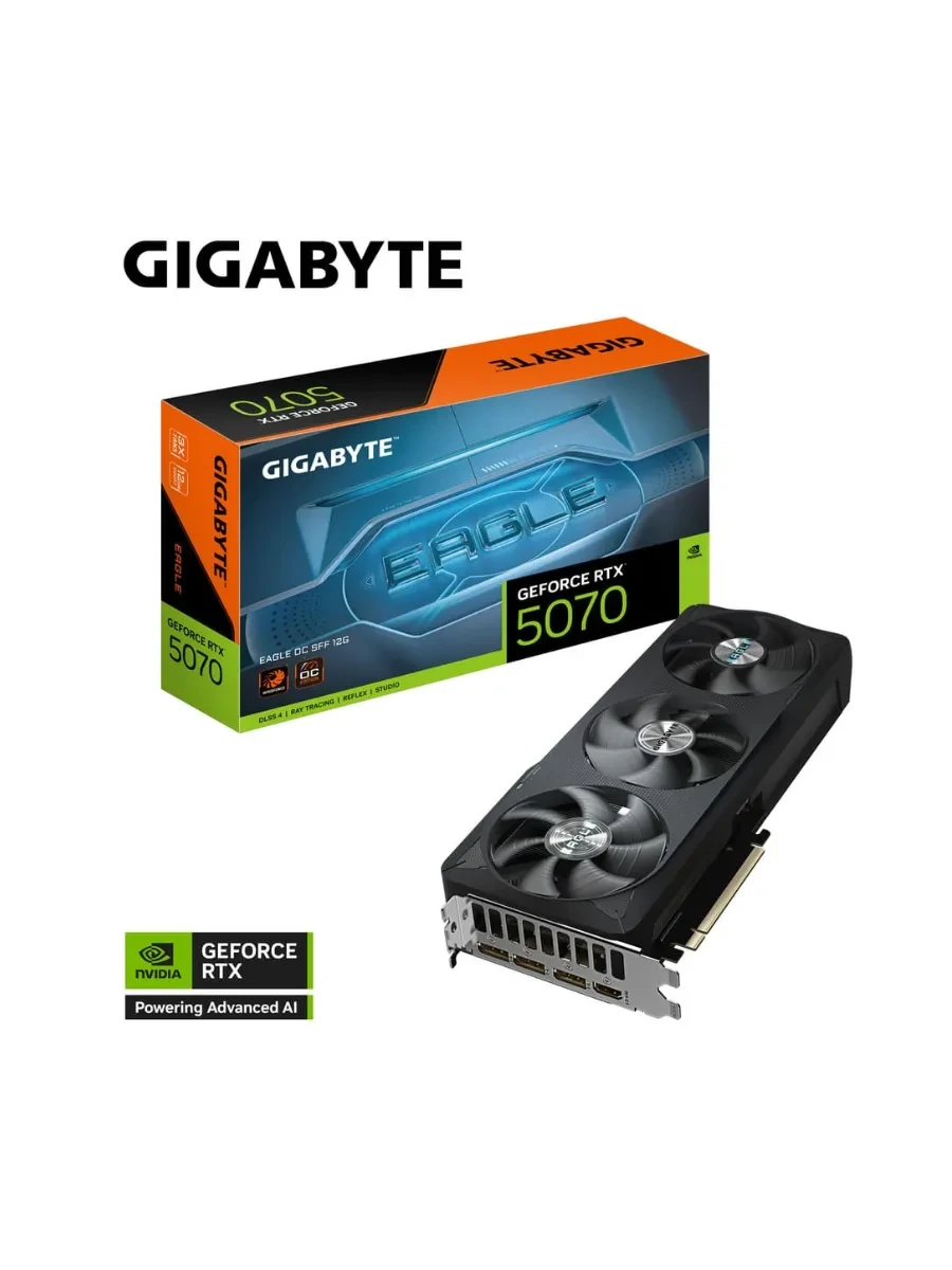 Видеокарта Gigabyte RTX 5070 EAGLE OC SFF, 12GB GDDR7 — 2