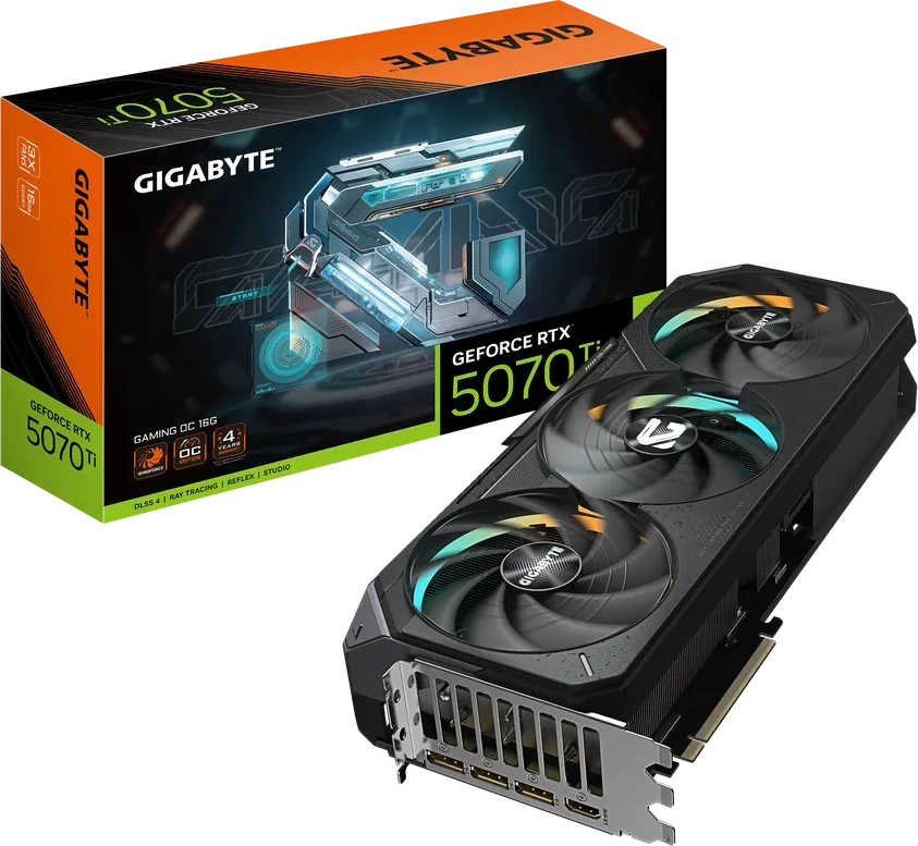 Видеокарта Gigabyte RTX 5070 Ti GAMING OC, 16GB GDDR7