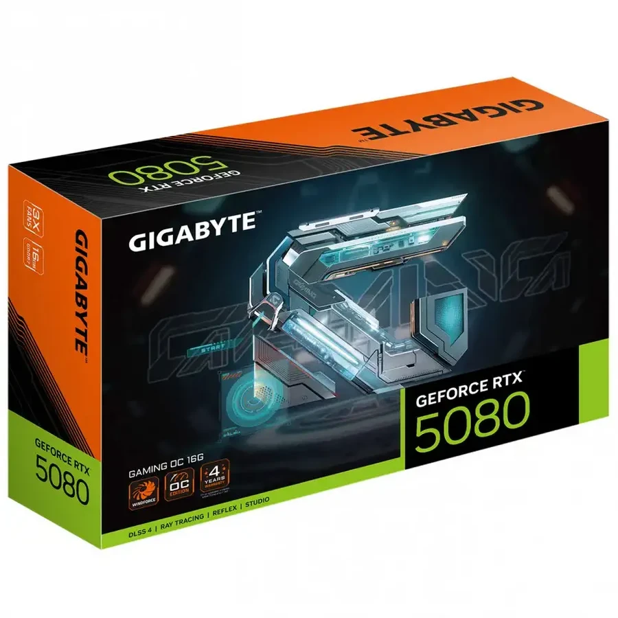 Видеокарта Gigabyte RTX 5080 GAMING OC, 16GB GDDR7 — 3