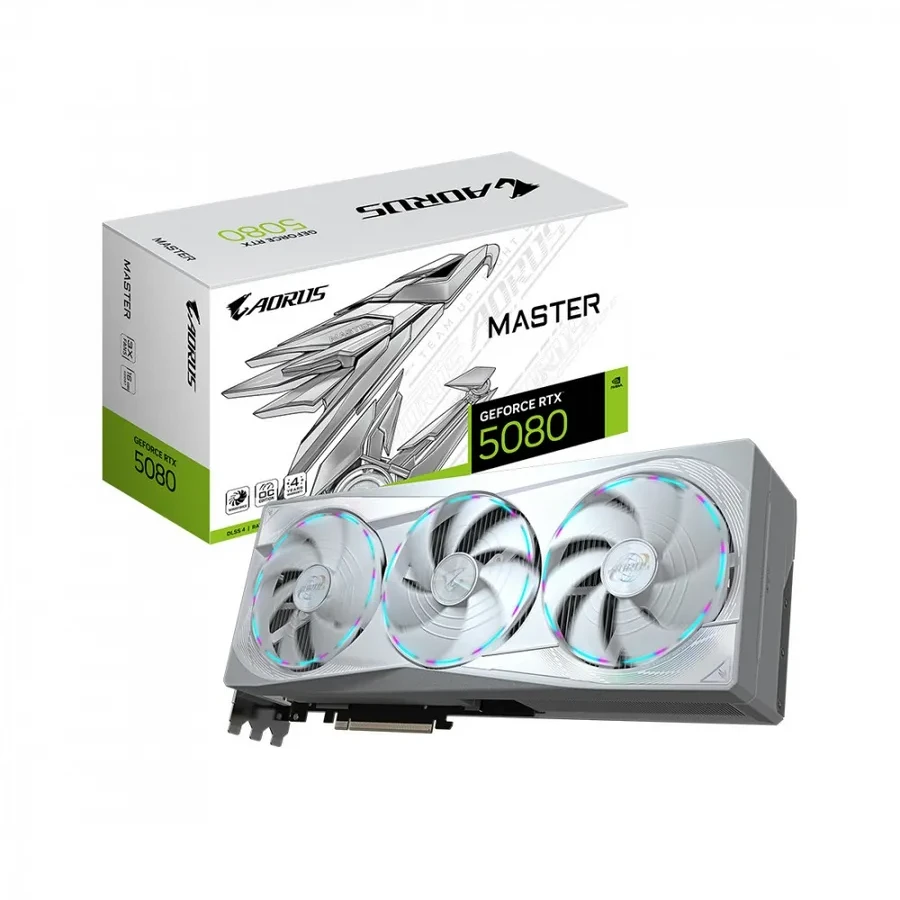 Видеокарта Gigabyte RTX 5080 AORUS MASTER ICE, 16GB GDDR7
