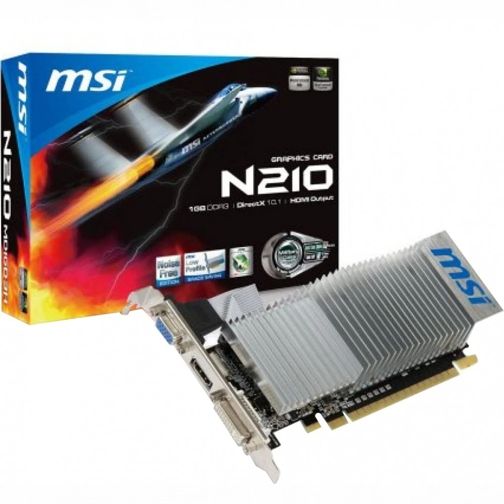 Видеокарта MSI GeForce 210, 1GB DDR3