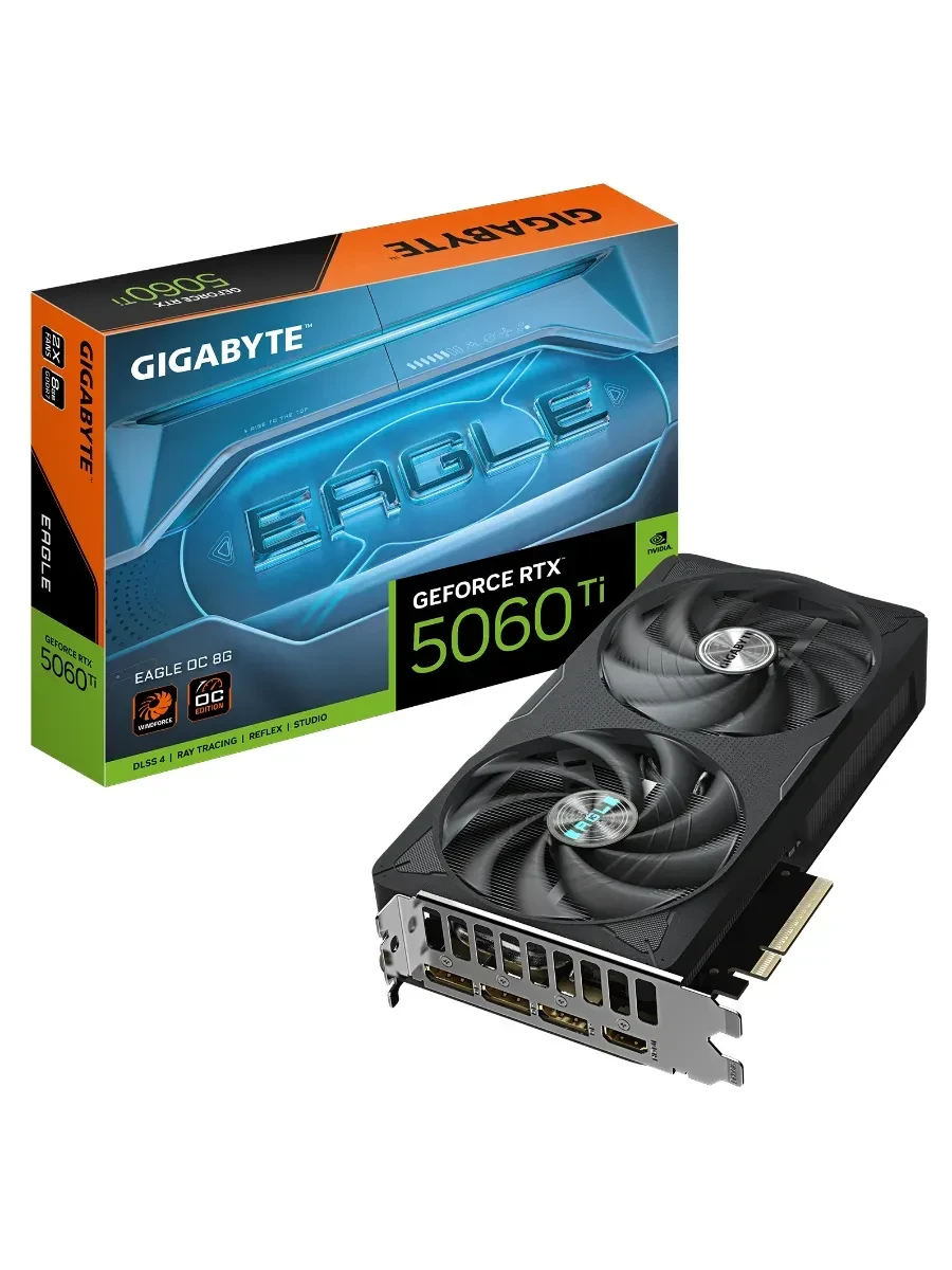 Видеокарта Gigabyte GeForce RTX 5060 Ti EAGLE OC, 8GB GDDR7 — 3