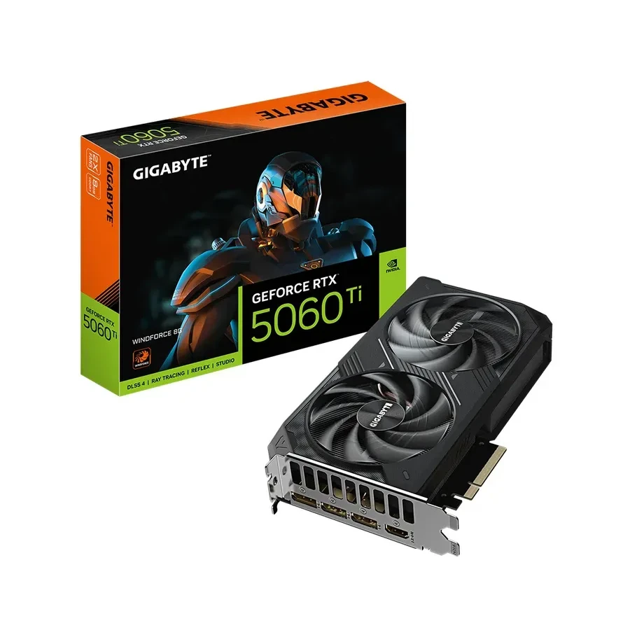 Видеокарта Gigabyte GeForce RTX 5060 Ti WINDFORCE, 8GB GDDR7