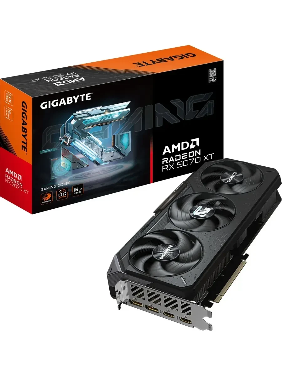 Видеокарта Gigabyte Radeon RX 9070 XT GAMING OC, 16GB GDDR6 — 2