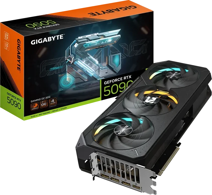 Видеокарта Gigabyte RTX 5090 GAMING OC, 32GB GDDR7