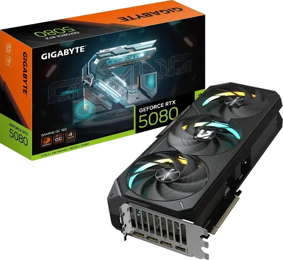 Видеокарта Gigabyte RTX 5080 GAMING OC, 16GB GDDR7 — 2