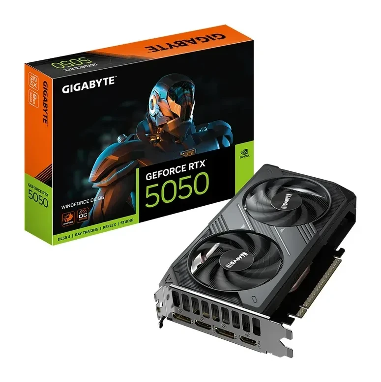 Видеокарта Gigabyte GeForce RTX 5050 WINDFORCE OC, 8GB GDDR6