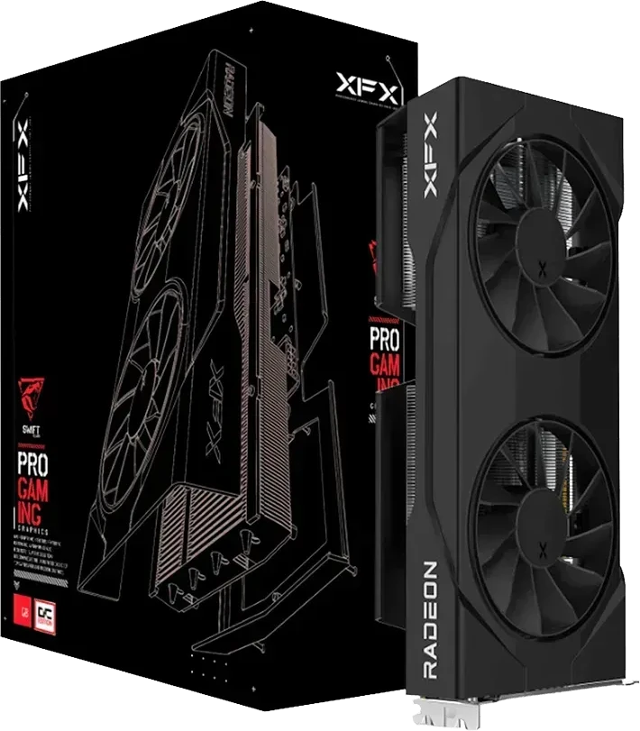 Видеокарта XFX Swift AMD Radeon RX 9060, 8GB GDDR6, Gaming
