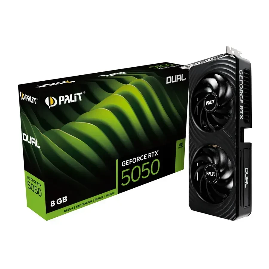 Видеокарта Palit RTX 5050 Dual, 8 GB, GeForce RTX 5050