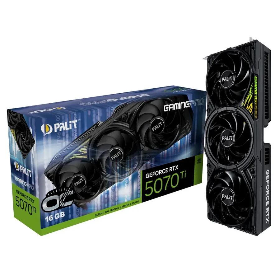 Видеокарта PALIT RTX5070Ti GAMINGPRO-S OC, 16GB GDDR7, 256bit — 2