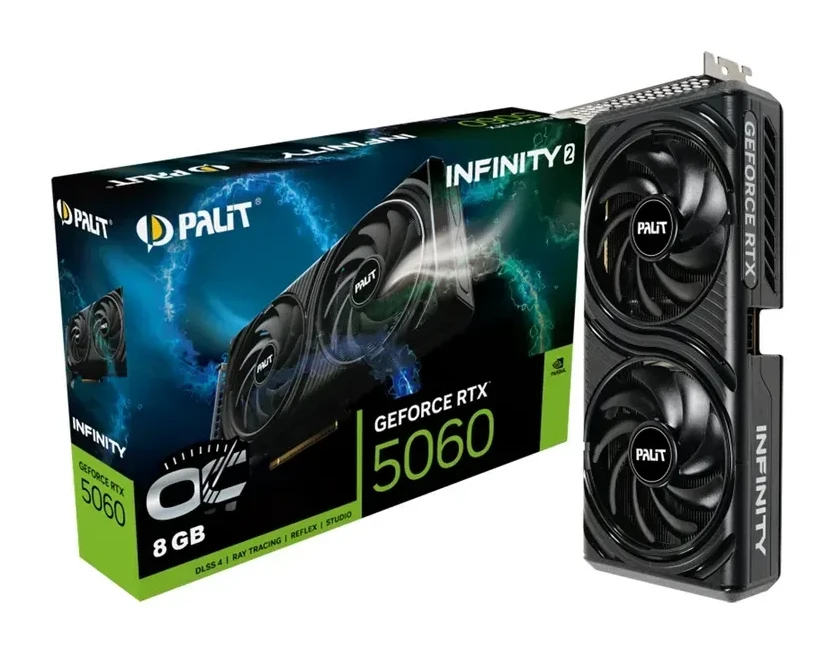 Видеокарта PALIT RTX5060 INFINITY 2 OC, 8GB GDDR7, 128bit