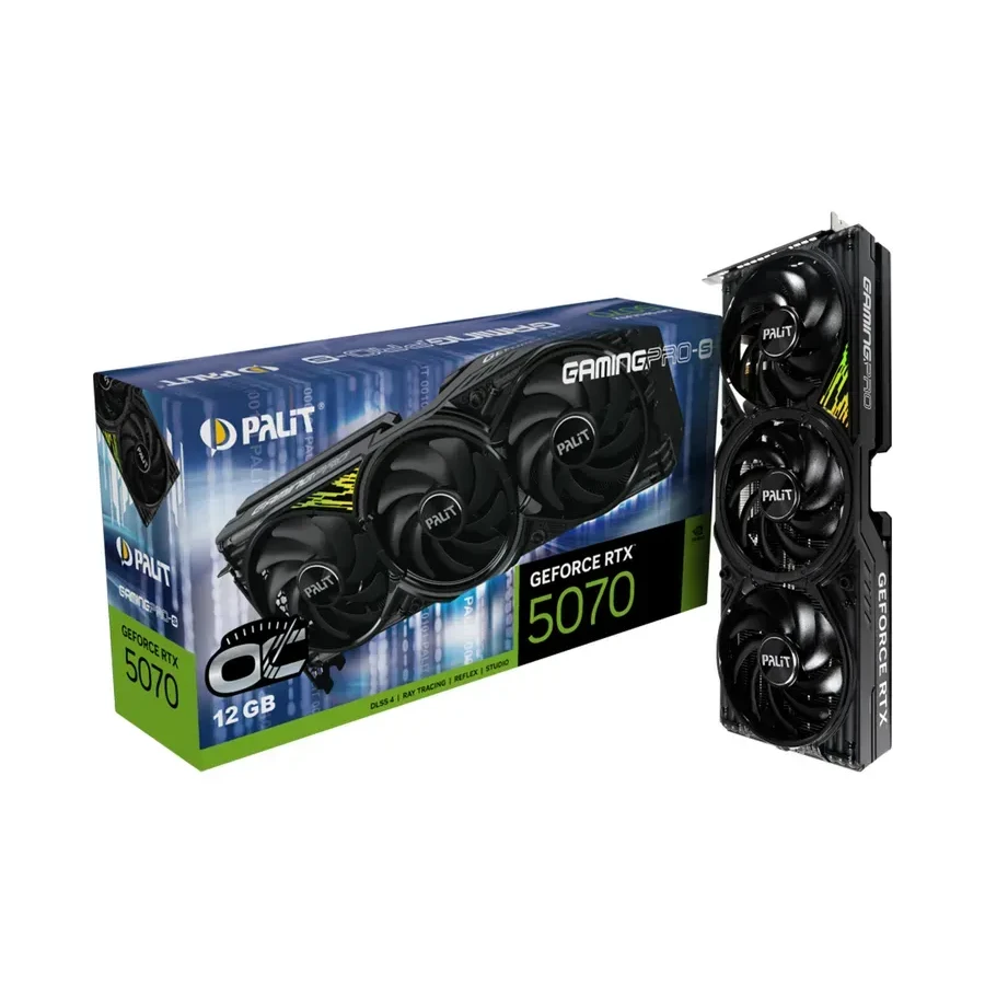 Видеокарта PALIT RTX5070 GAMINGPRO-S OC, 12GB GDDR7, 192bit — 2