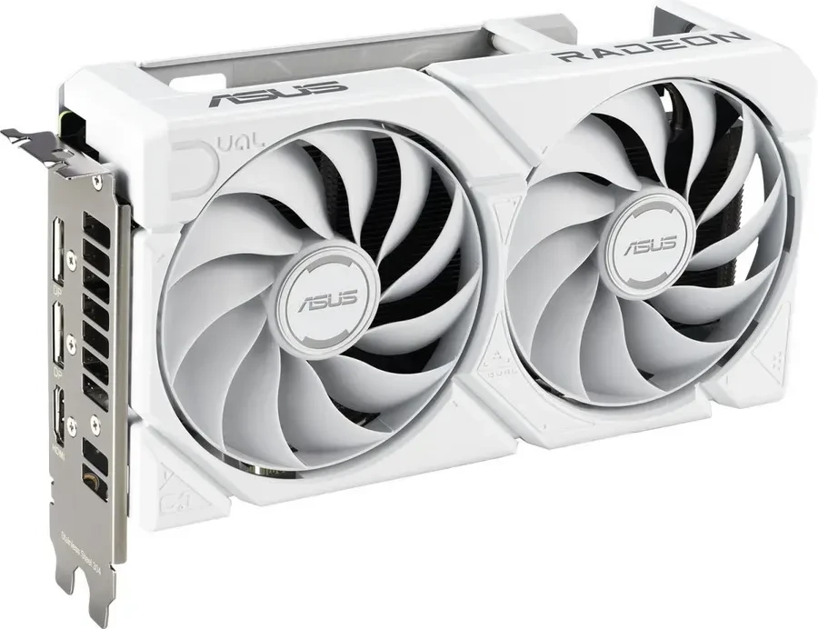 Видеокарта ASUS RX 9060 XT DUAL, 16GB GDDR6, белая