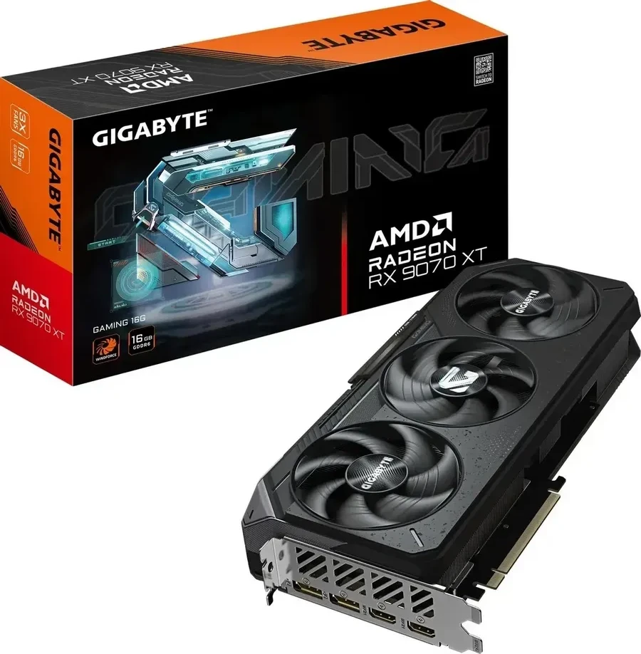Видеокарта Gigabyte RX 9070 XT GAMING, 16GB GDDR6