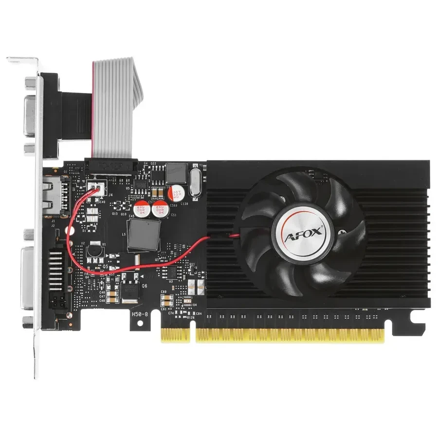 Видеокарта Afox GT 710, 2GB GDDR3, VGA/DVI/HDMI
