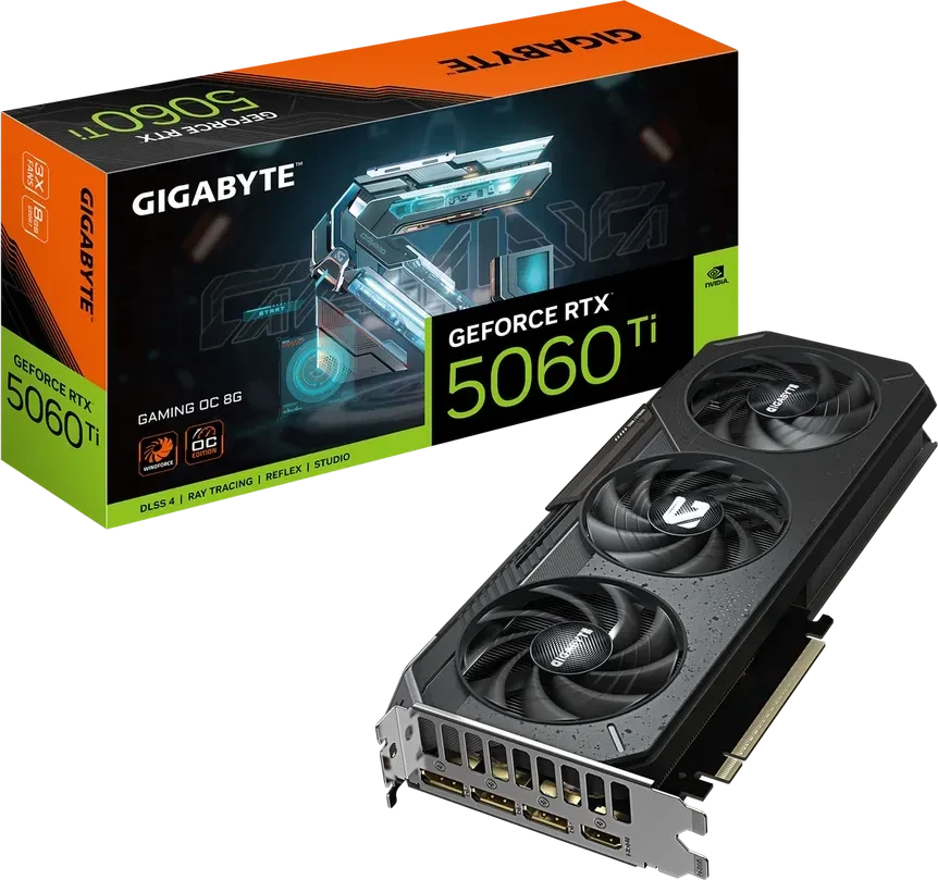 Видеокарта Gigabyte GeForce RTX 5060 Ti GAMING OC, 8GB GDDR7 — 4