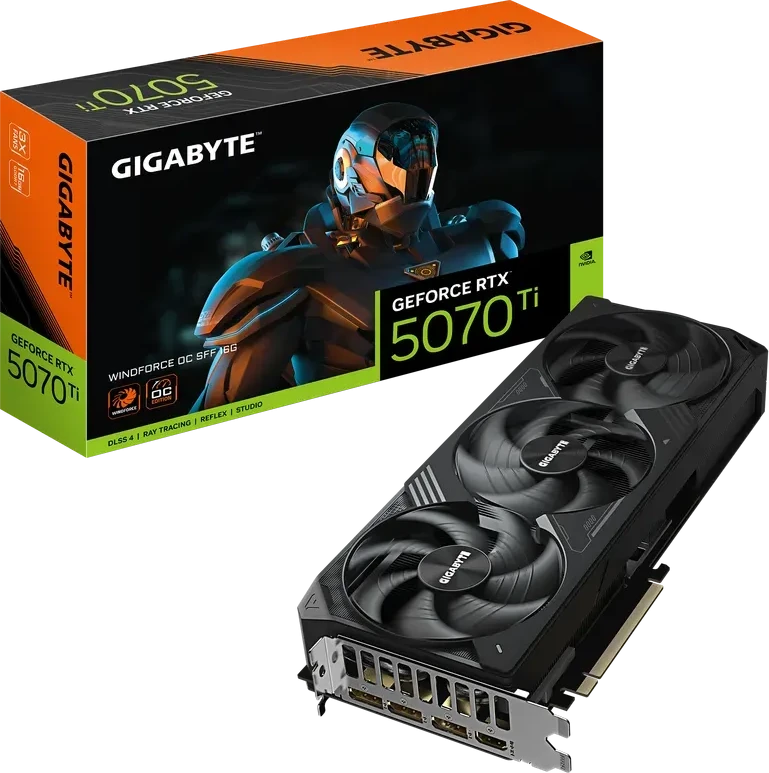 Видеокарта Gigabyte RTX 5070Ti Windforce OC, 16GB — 4