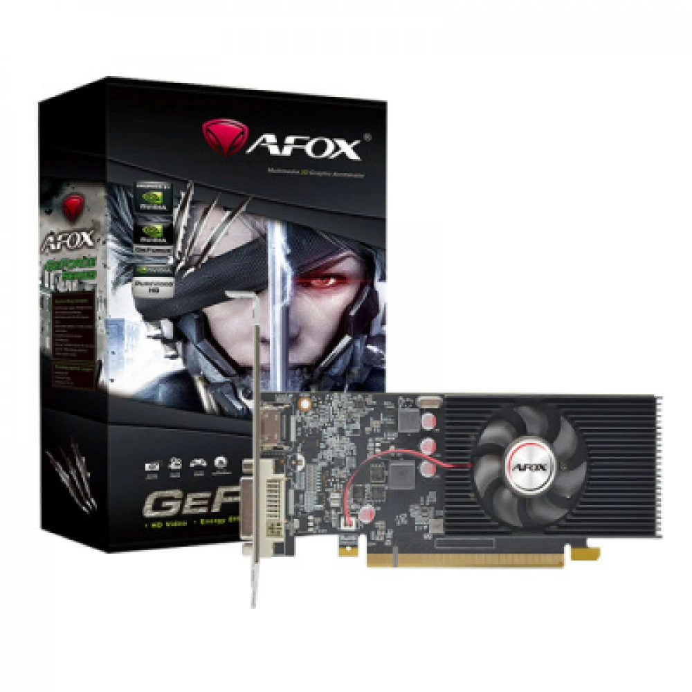 Видеокарта AFOX GT1030 4GB DDR4, 64bit, HDMI, DVI — 3