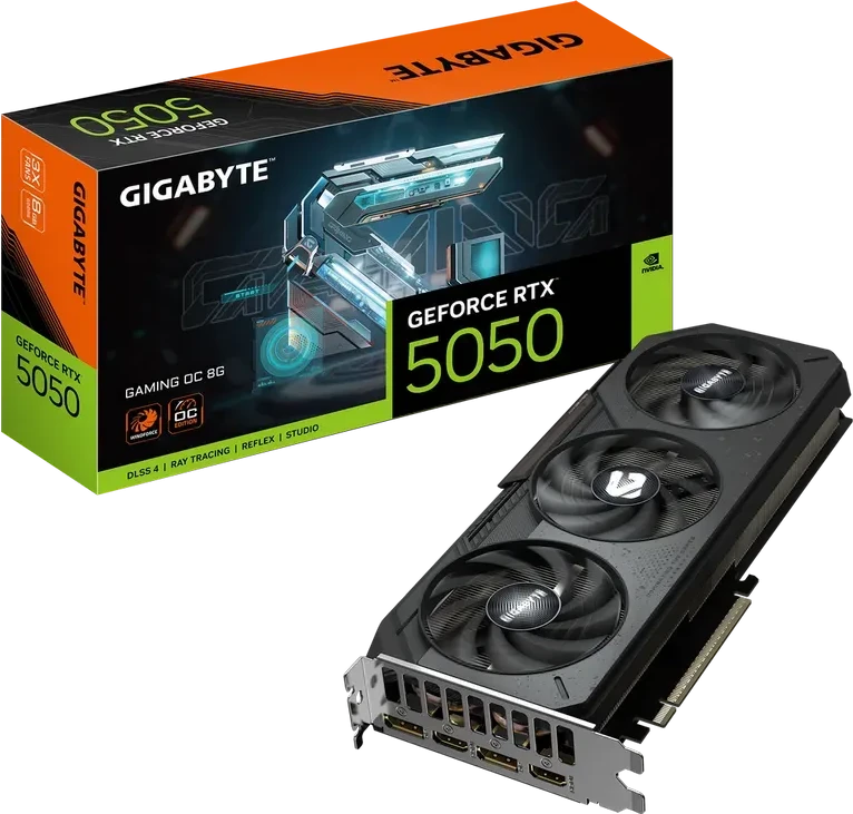 Видеокарта Gigabyte GeForce RTX 5050 GAMING OC, 8GB GDDR6