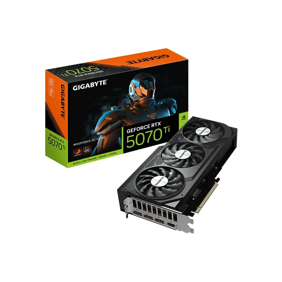 Видеокарта Gigabyte RTX 5070Ti Windforce OC, 16GB — 5
