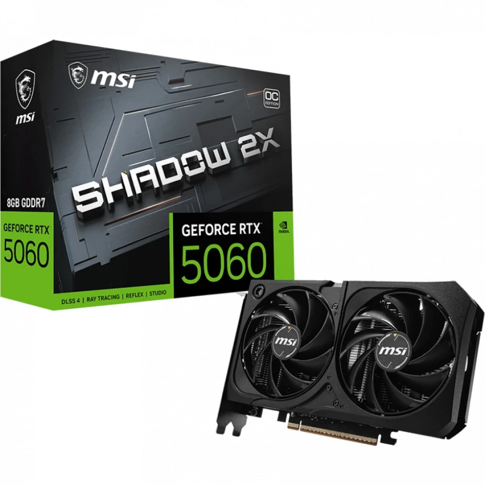 Видеокарта MSI GeForce RTX 5060 8GB GDDR7 SHADOW — 5