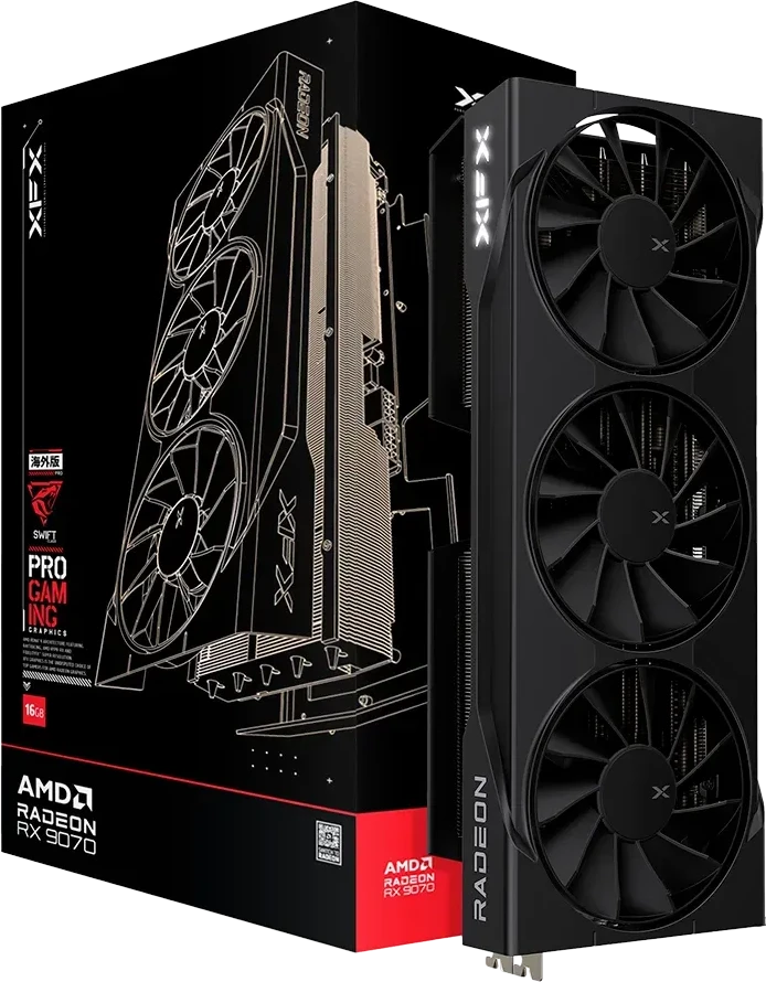 Видеокарта XFX Radeon RX 9070 OC, 16GB GDDR6