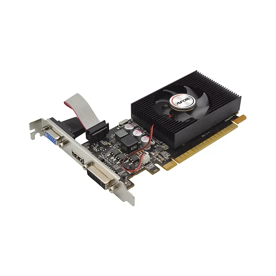 Видеокарта GPU NVIDIA, 1 GB, Afox GT 240 [AF240-1024D3L2-V3], DVI/HDMI/VGA, GDDR3/128bit, +LP — 2