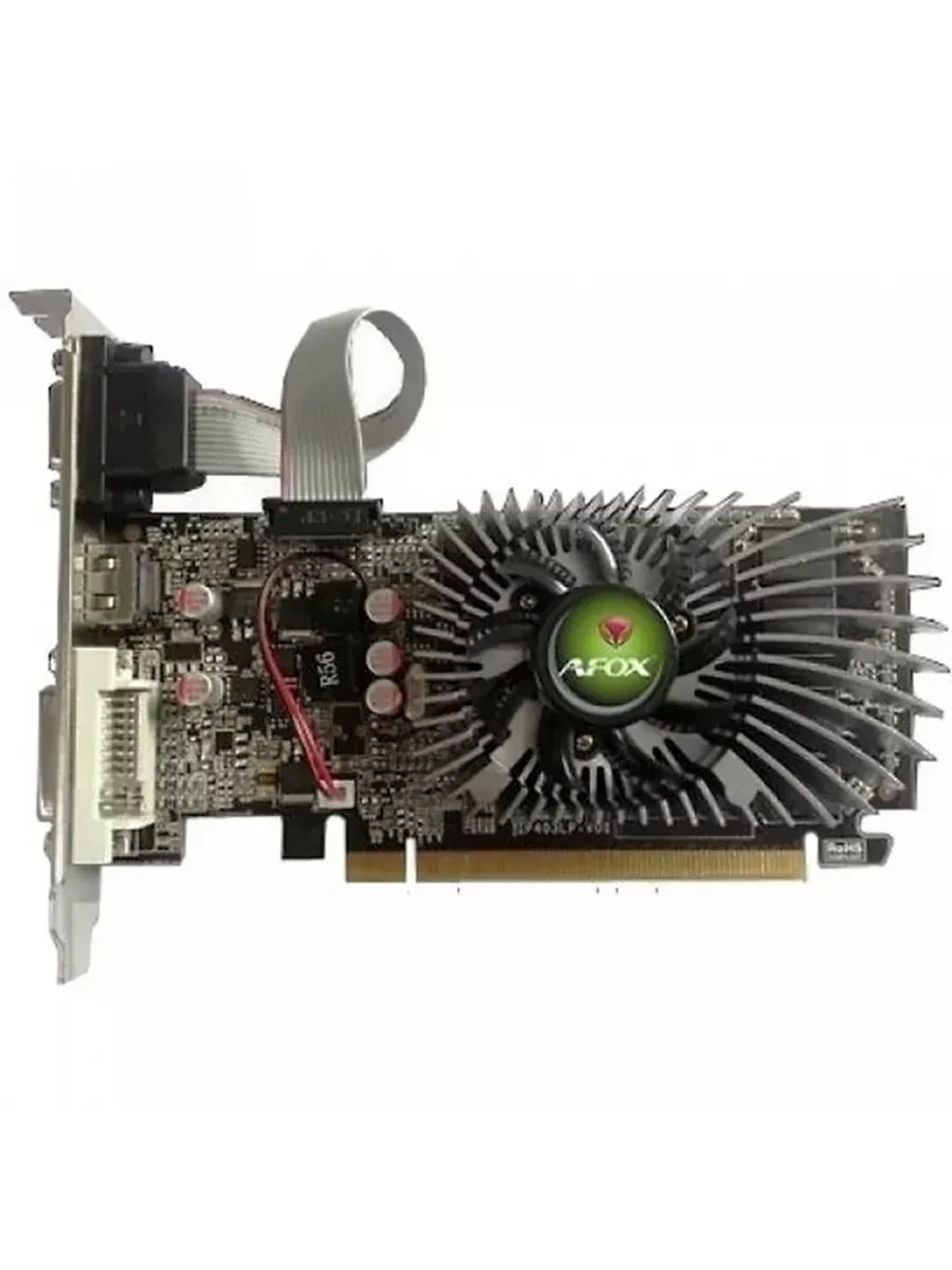 Видеокарта GPU NVIDIA, 1 GB, Afox GT 220 [AF220-1024D3L2], DVI/HDMI/VGA, DDR3/128bit, +LP — 3