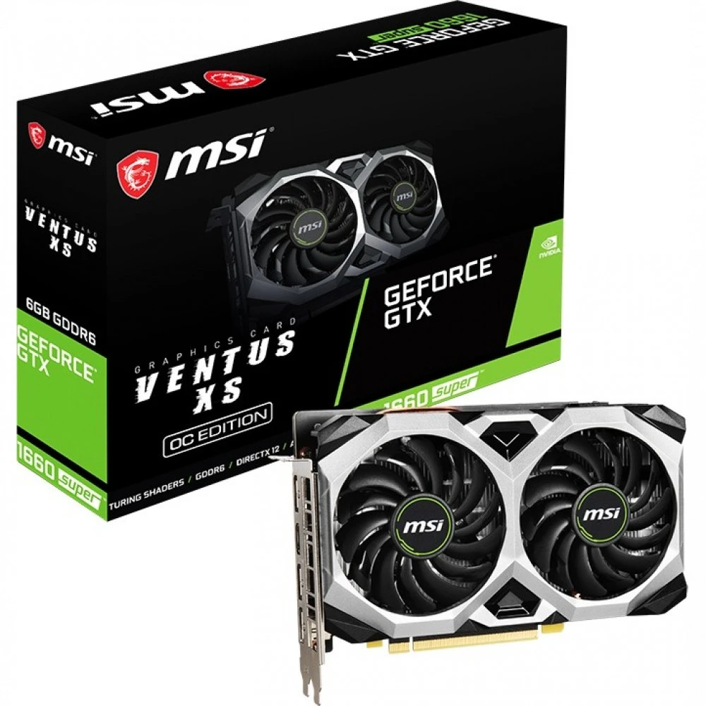 Видеокарта PCI-E 6Gb MSI GTX 1660 Super Ventus XS OC RU, GeForce GTX1660 Super — 5