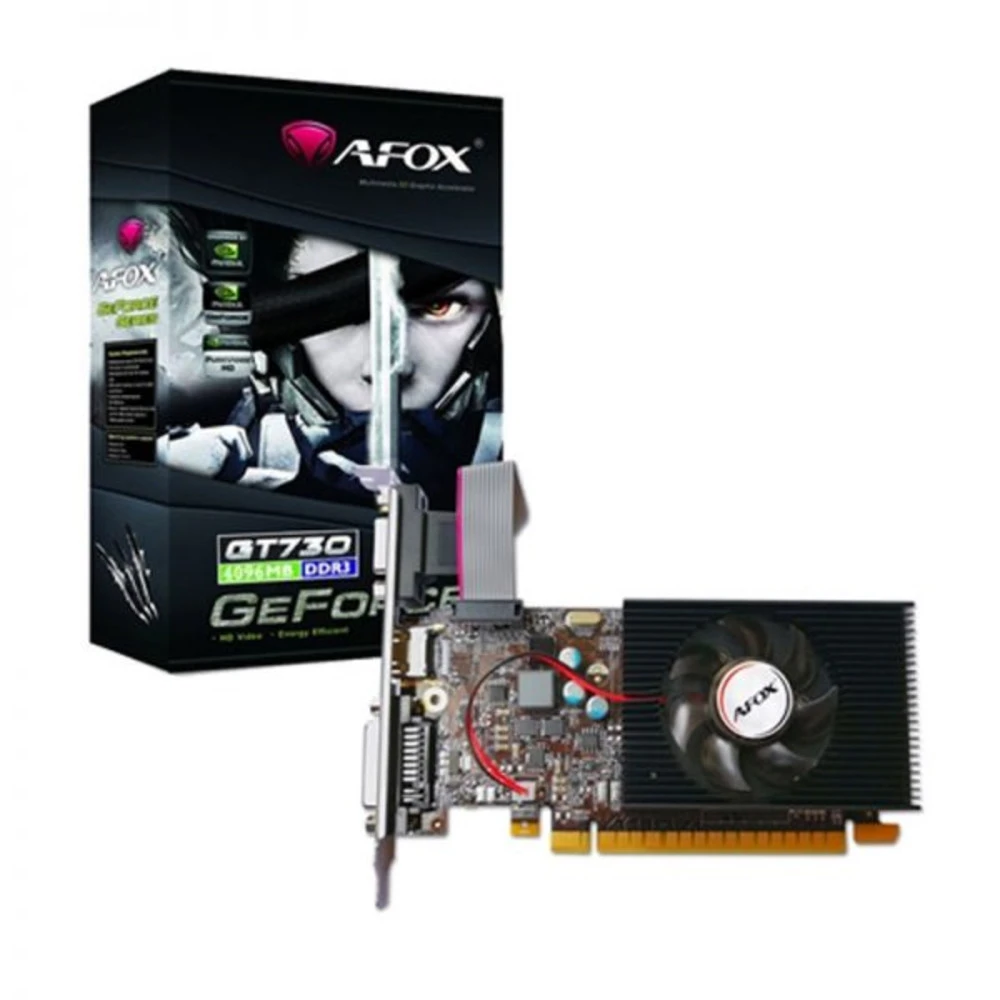 Видеокарта AFOX GT730 2GB DDR3, 128bit, HDMI, DVI, VGA