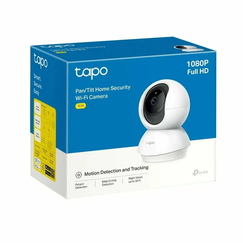 Besprovodная камера Tapo TC70 FullHD 360° ночной режим — 2