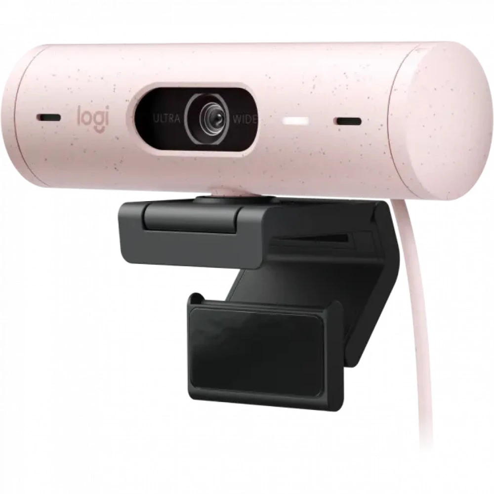 Вебкамера Logitech BRIO 500, Full HD, USB, розовая — 3