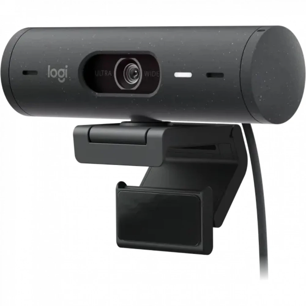 Вебкамера Logitech BRIO 500, Full HD, USB-C, графитовая — 2