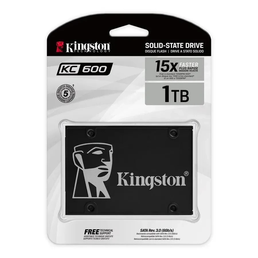 SSD накопитель SSD Kingston 1024GB, SATA, 550/520 MB/s