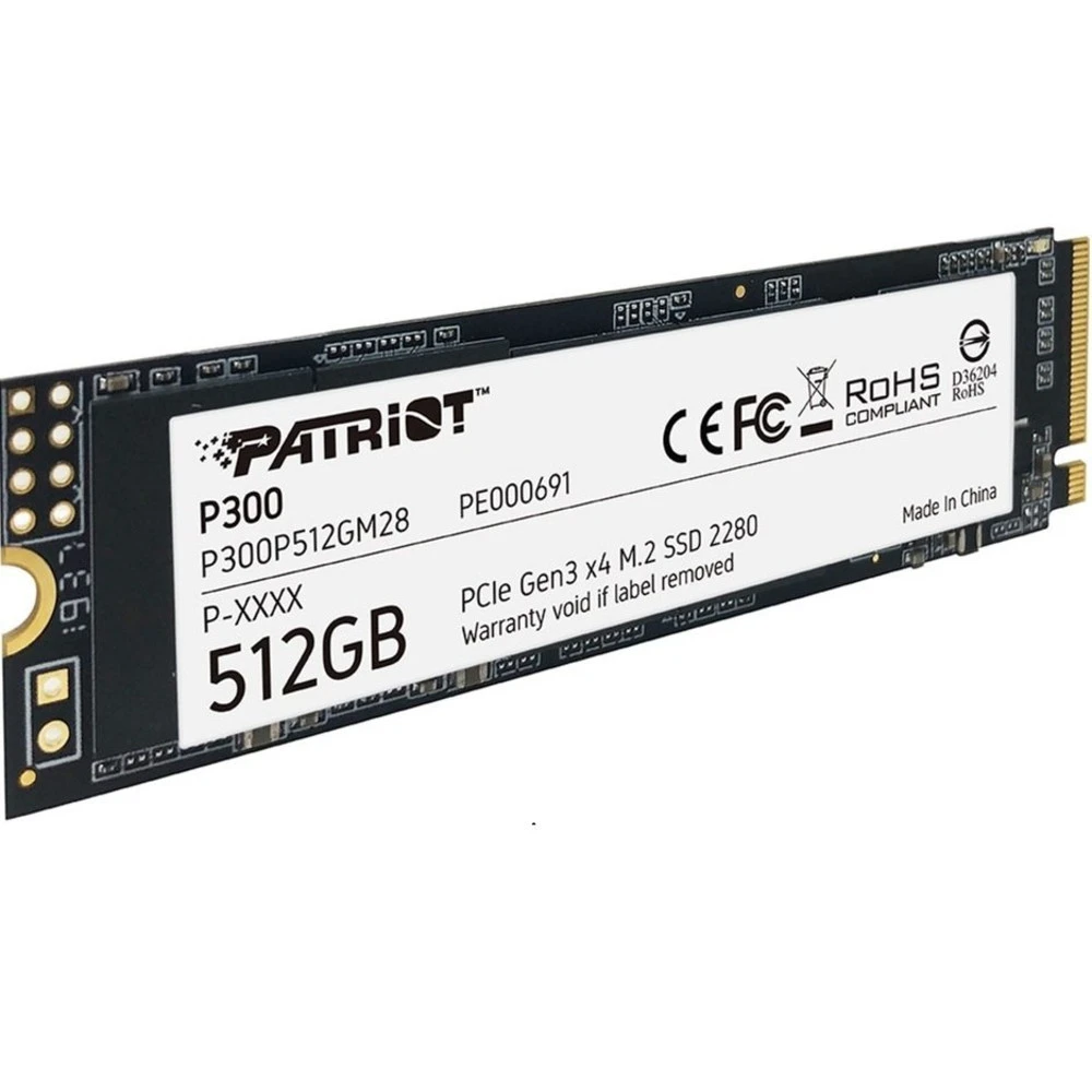 SSD накопитель SSD Patriot P300, 512GB, NVMe PCIe 3.0