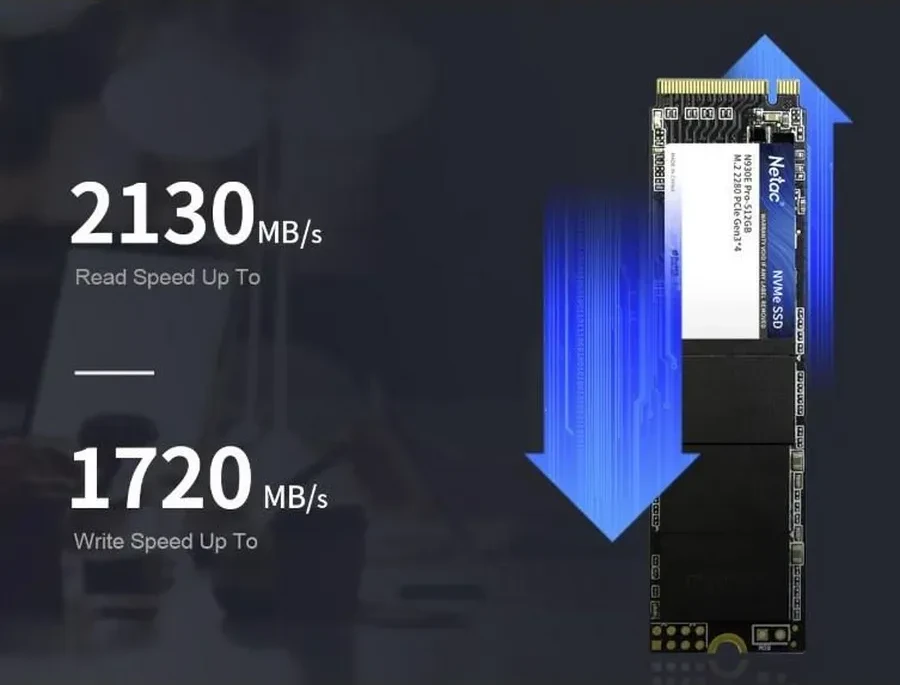 SSD накопитель SSD Netac N930E Pro, 256GB, M.2 NVMe PCIe 3.0 — 3