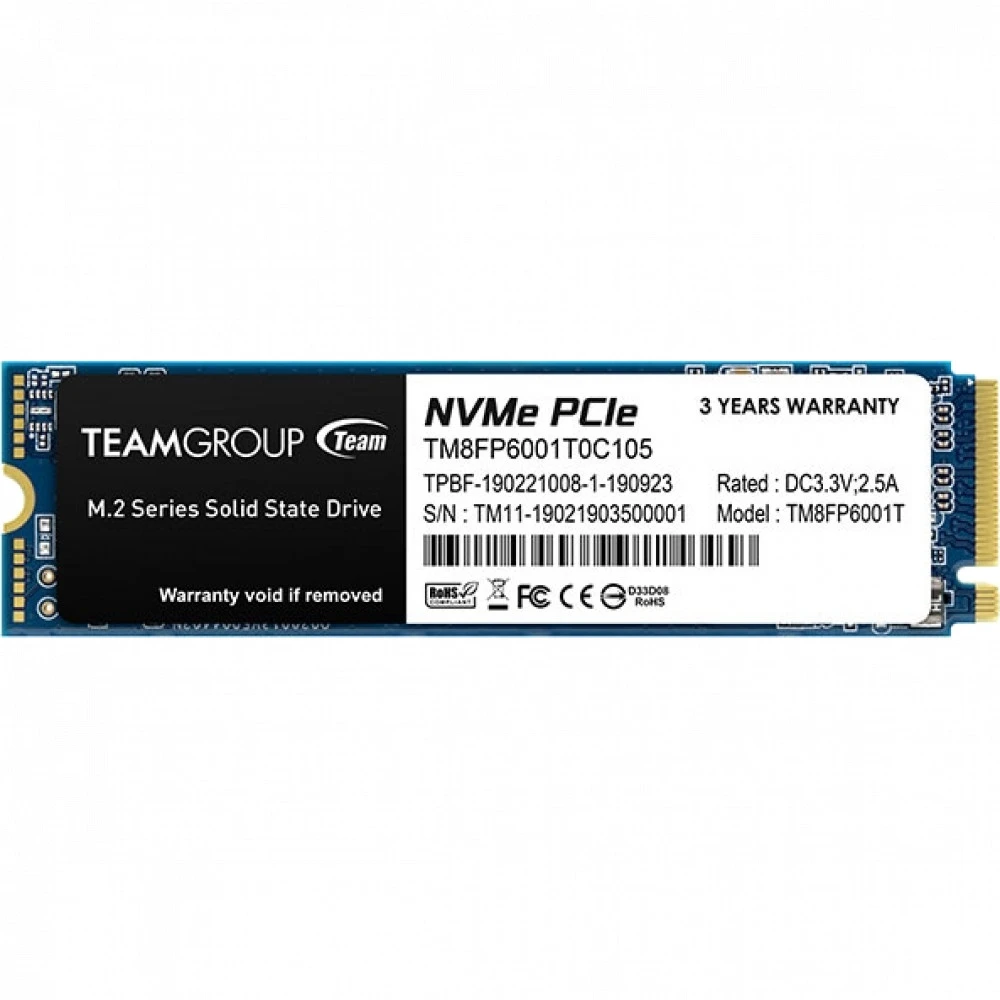 SSD накопитель SSD TeamGroup MP33 1000GB, M.2 NVMe PCIe Gen3 — 2