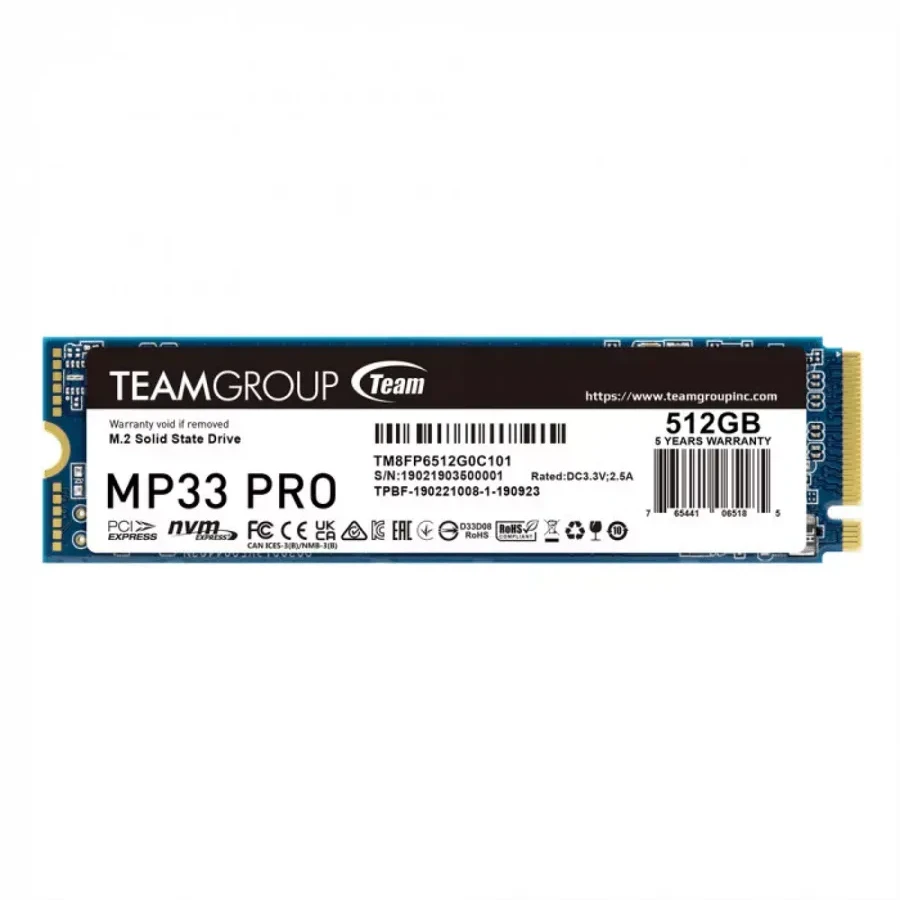 SSD накопитель SSD TeamGroup M33 PRO, 512GB, M.2, NVMe