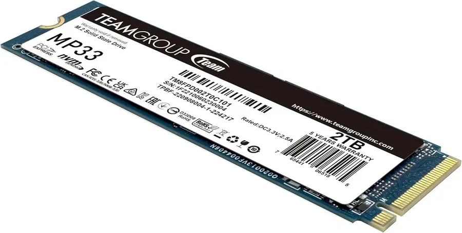SSD накопитель SSD TeamGroup MP33 PRO, 2000GB, NVMe — 5