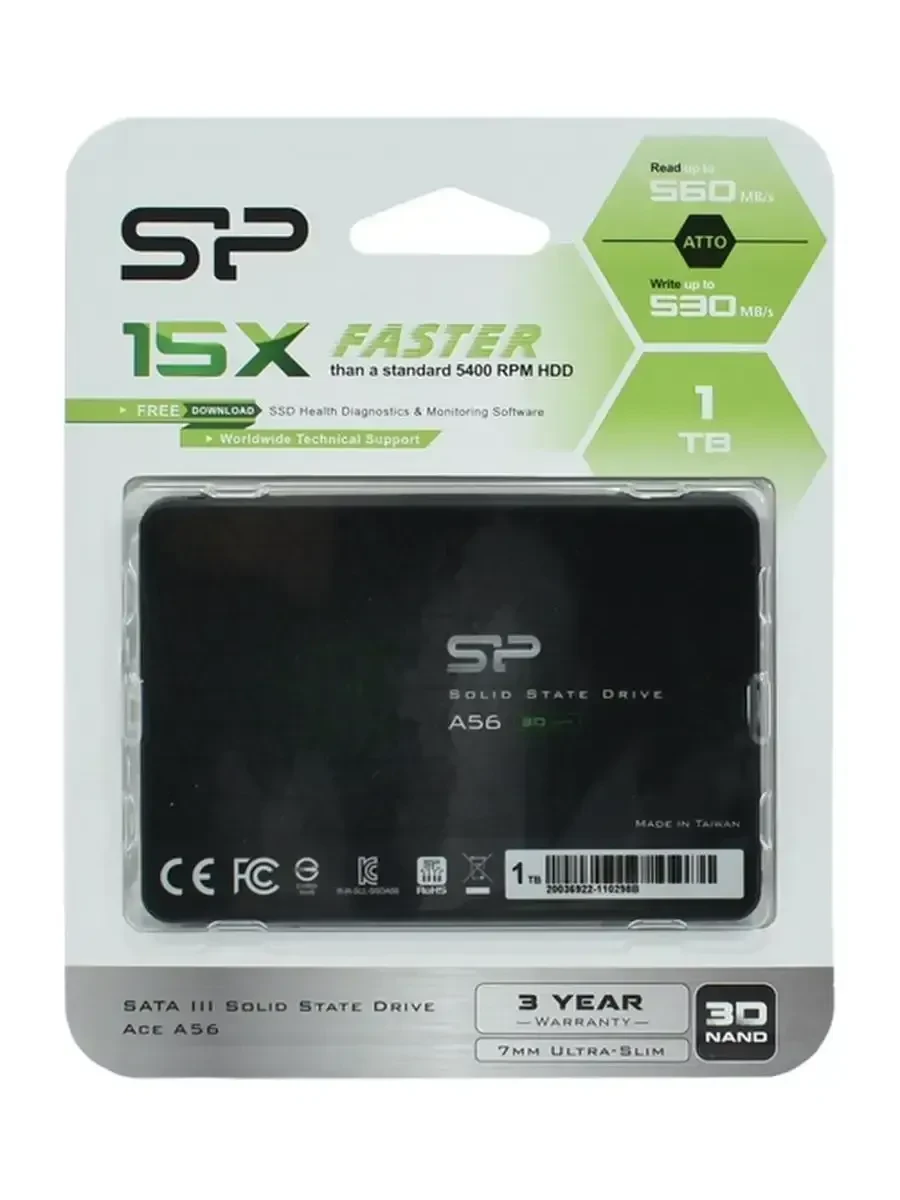 SSD накопитель SSD SATA 1TB Silicon Power A56 — 2