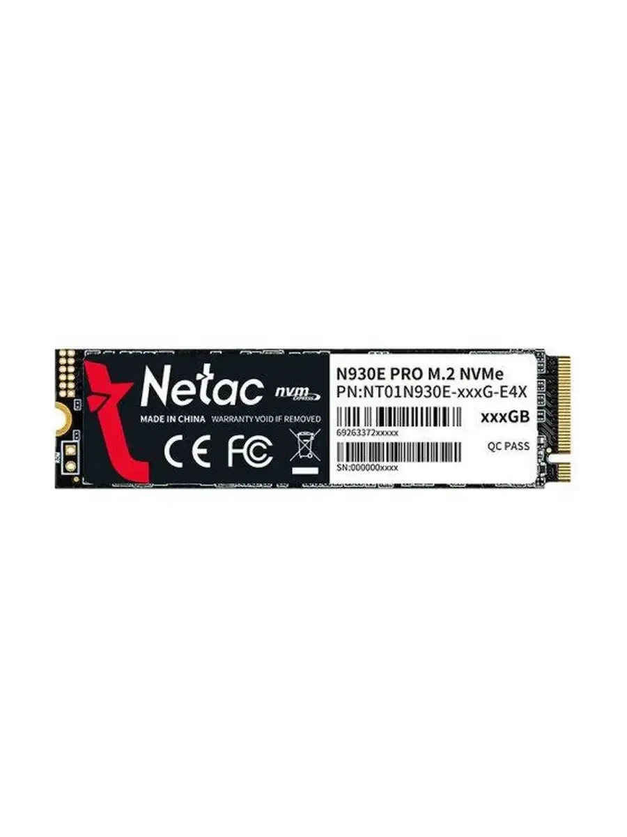 SSD-накопитель Netac N930E Pro, 128GB, M.2 NVMe, PCIe 3