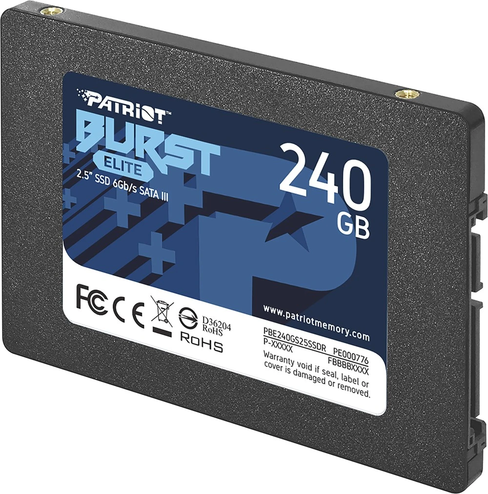 SSD-накопитель Patriot Burst Elite, 240GB, 2.5" SATA — 2