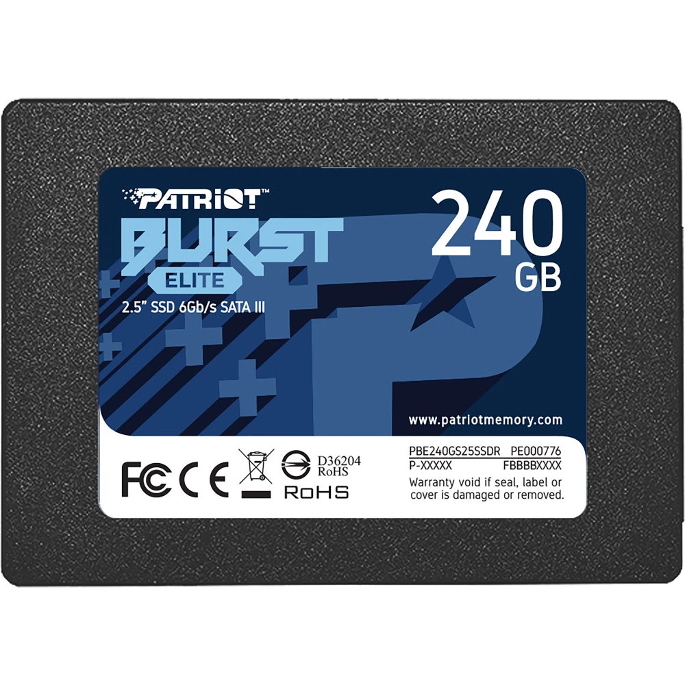 SSD-накопитель Patriot Burst Elite, 240GB, 2.5" SATA — 3