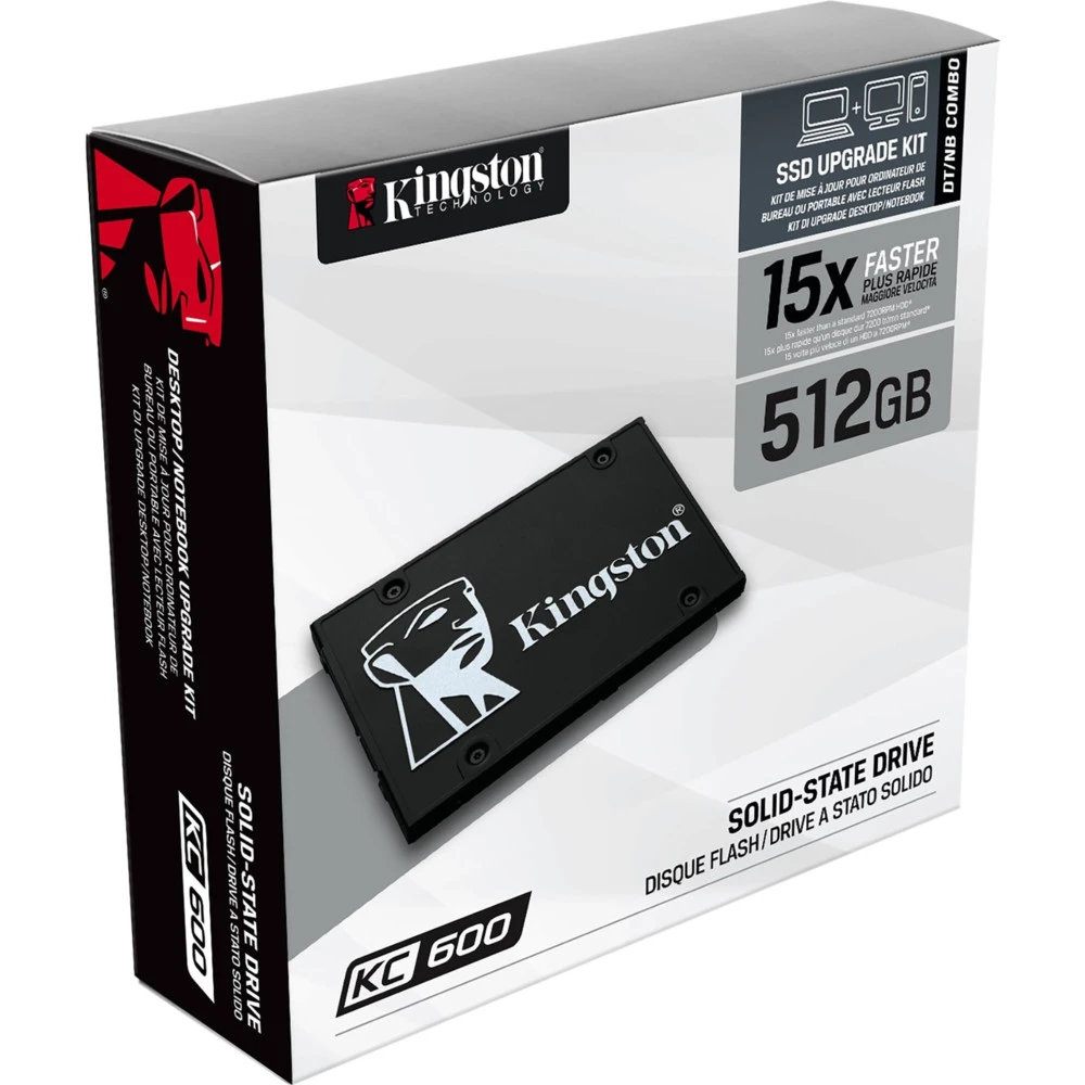 SSD накопитель SSD Kingston KC600 512GB 2.5" SATA3 — 4