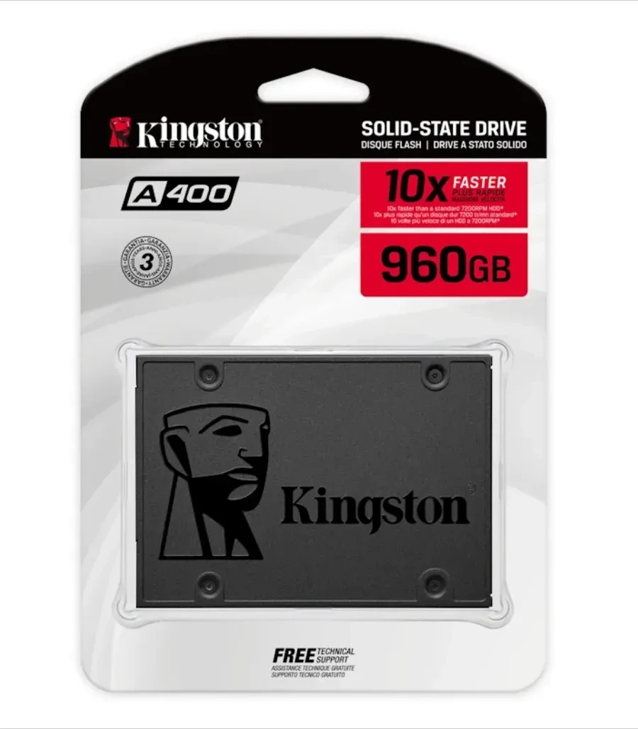 Накопитель SSD Kingston A400, 960GB, 2.5", SATA III — 4